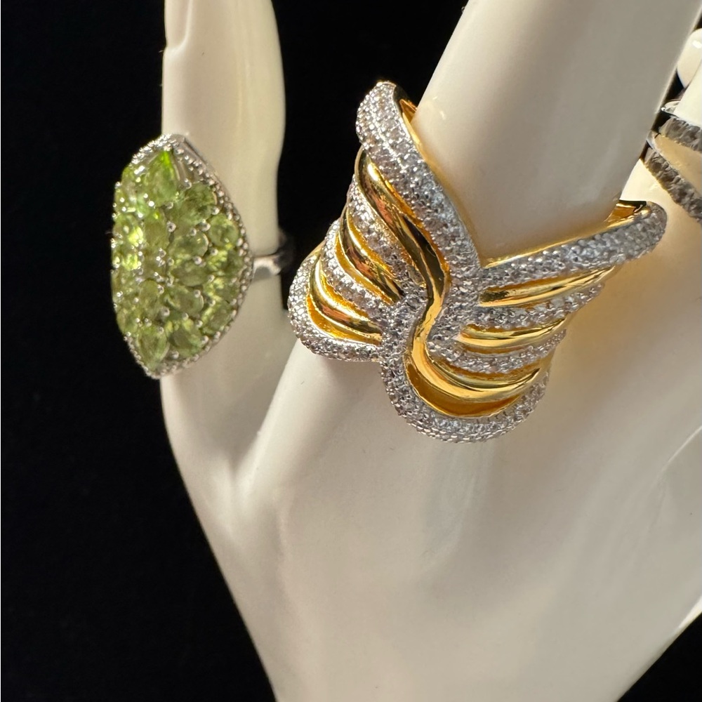 #3 BUNDLE Five (5) Beautiful Rings. size 8 Sharing personal jewelr… - Picture 2 of 6